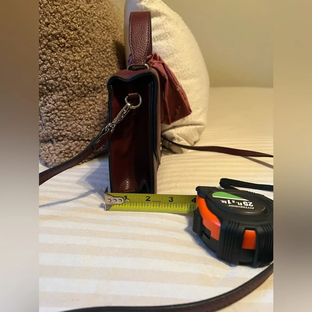 Steve Madden Bjill Top Handle Maroon Purse - Picture 10 of 11